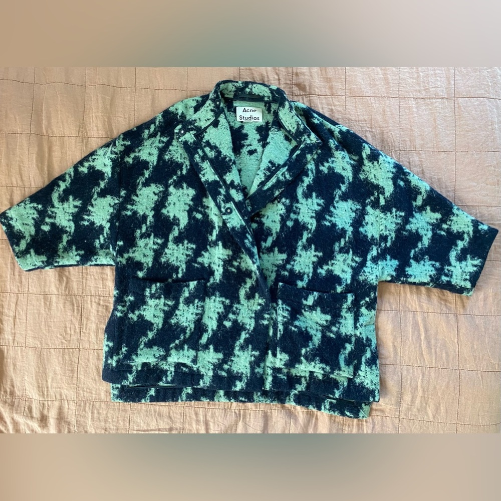 Acne Studios Alden Short Jacquard Coat